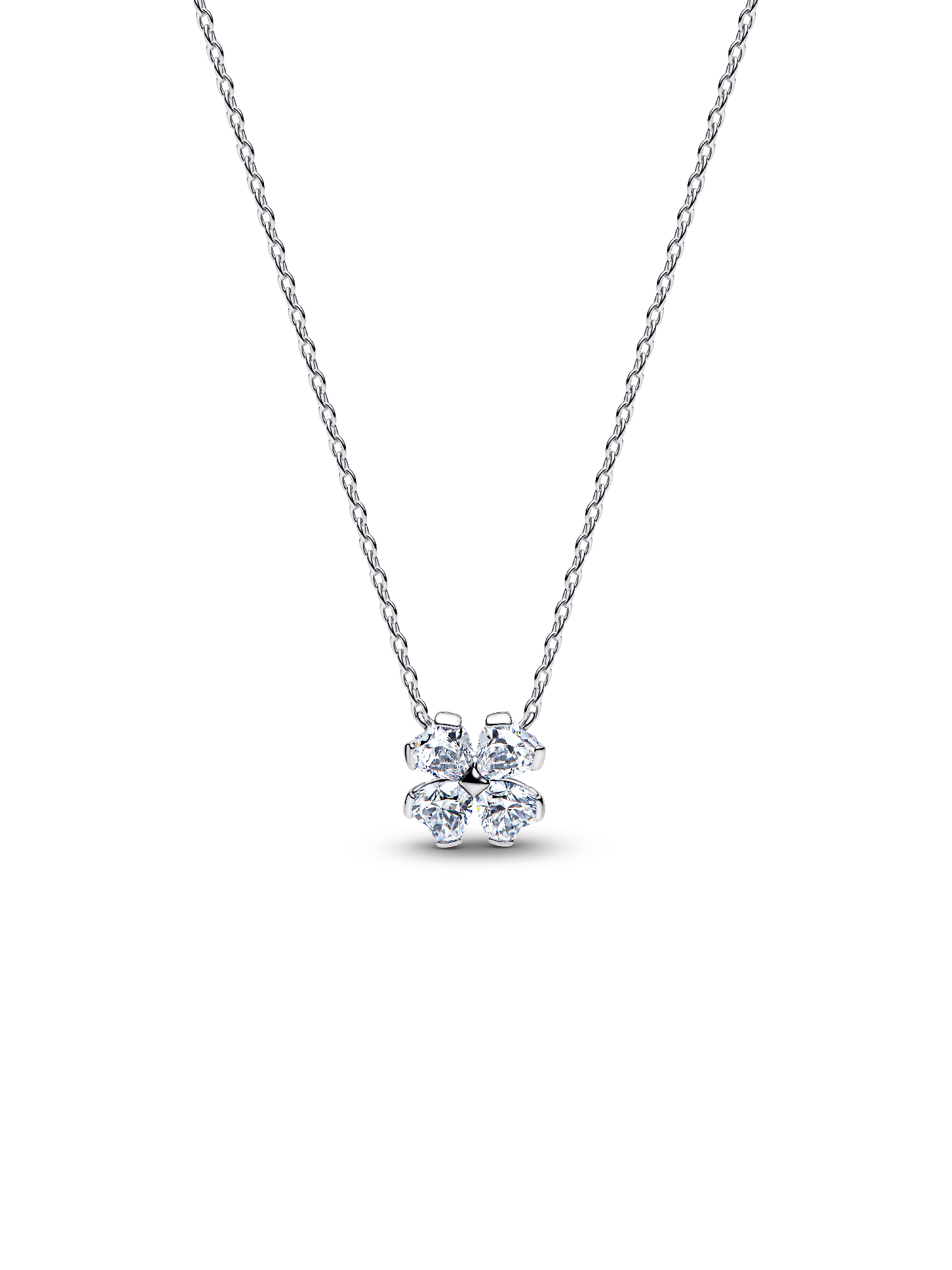 Sprankelend Klavertjevier Ketting met Hanger