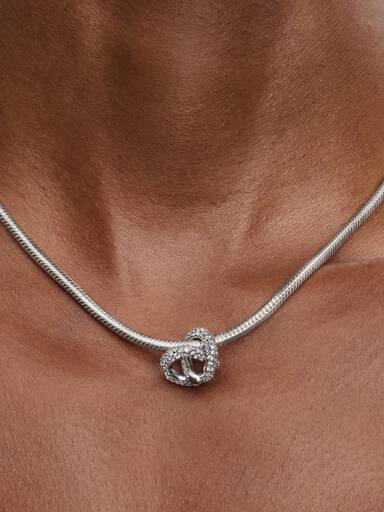 Pavé Infinity Knoop Hart Bedel