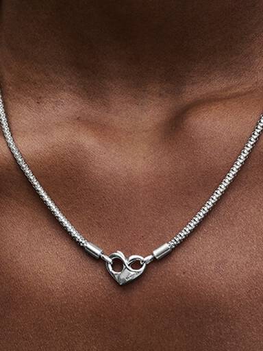 Pandora Moments studded schakelketting