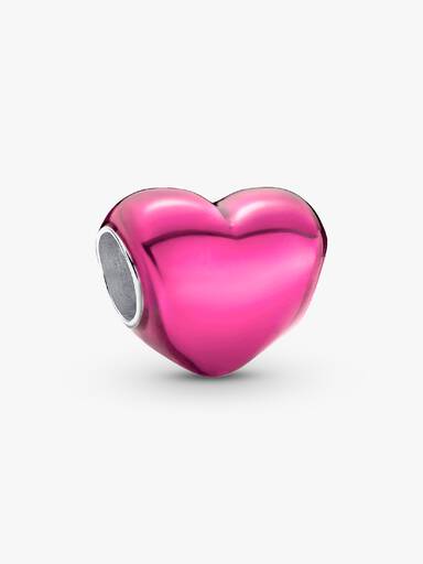 Metallic Roze Hart Bedel