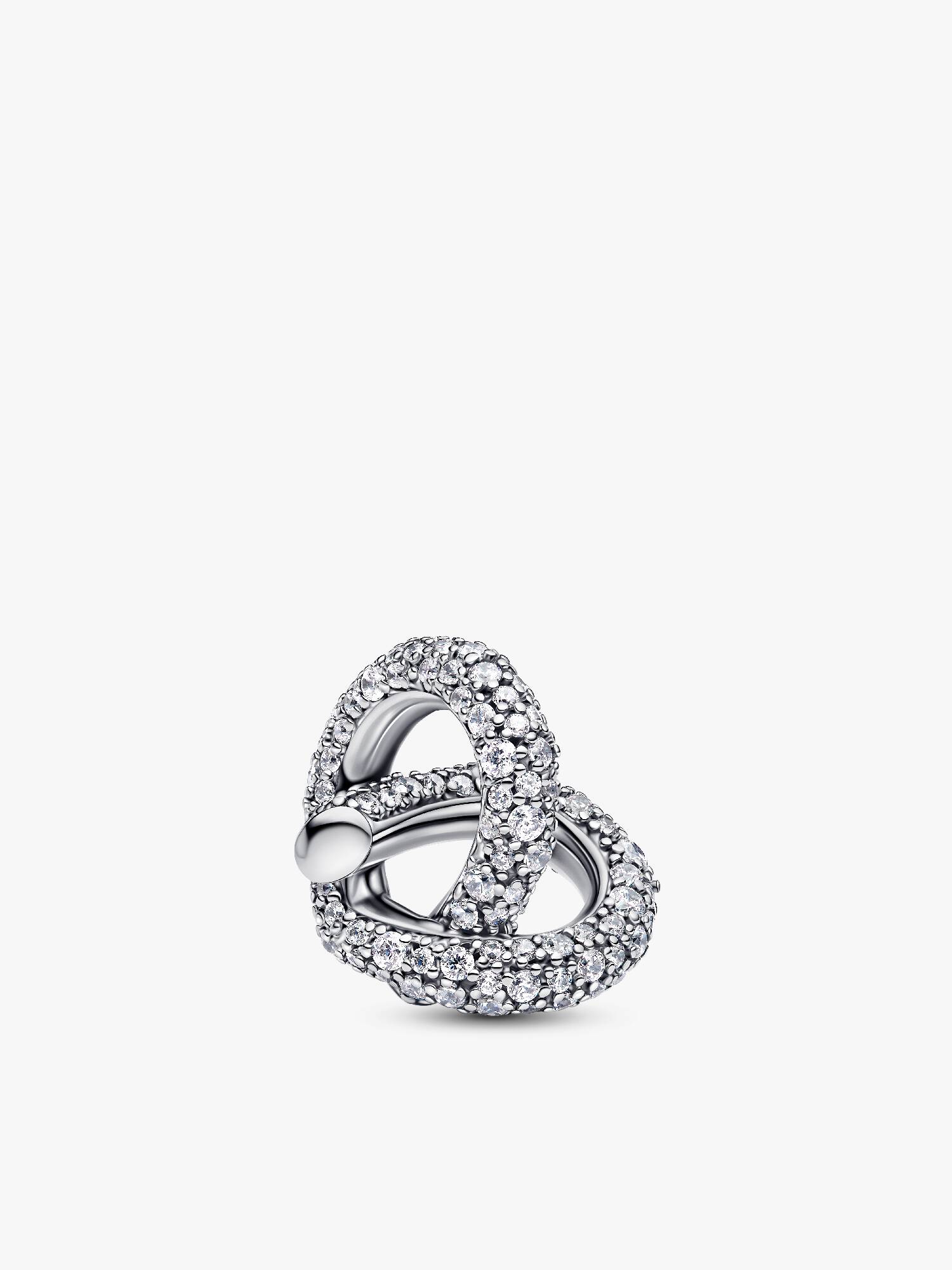 Pavé Infinity Knoop Hart Bedel