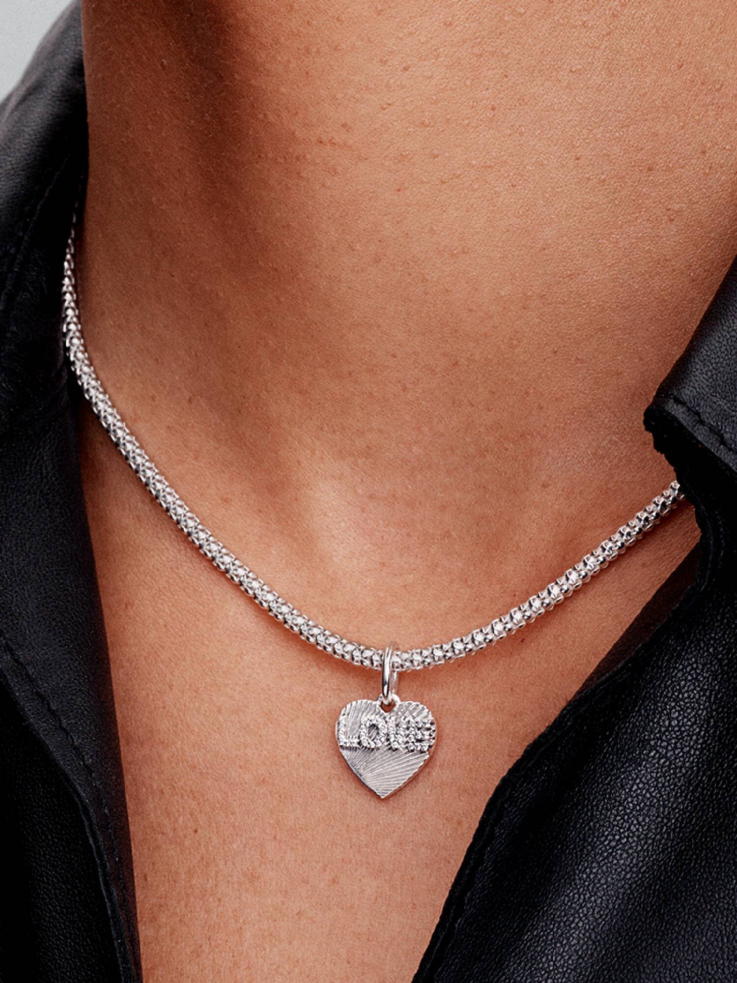 Hangende bedel met graveerbaar love-hart