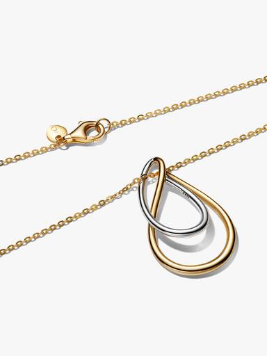 Tweekleurige Dubbele Hanger met Ketting