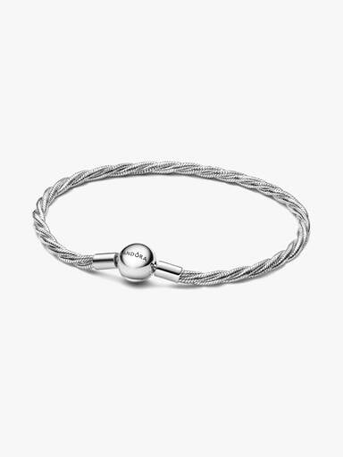 Ronde Pandora Sluiting Gedraaide Snake Chain