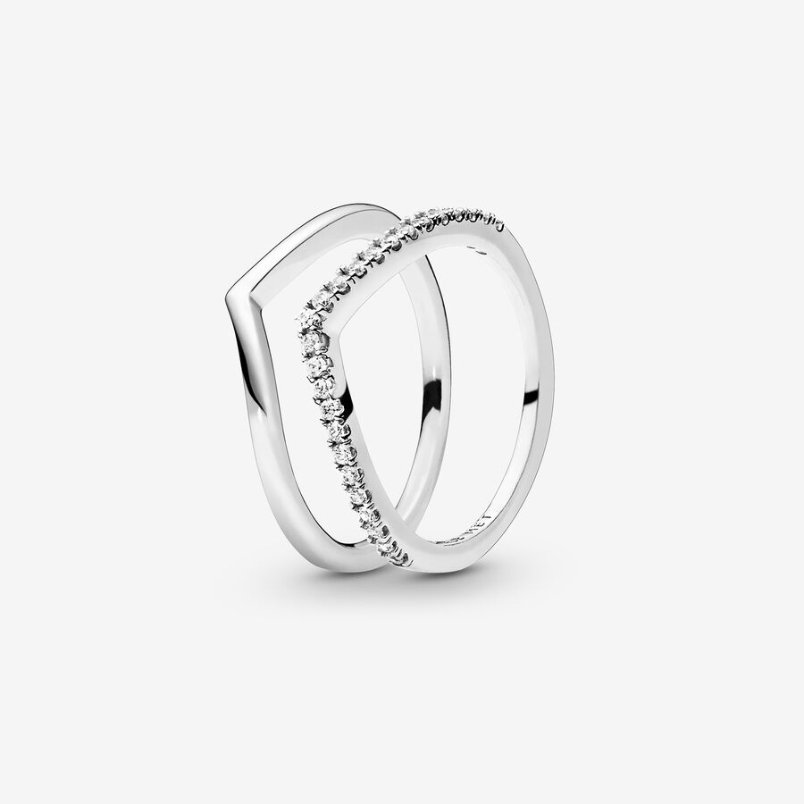 Snor buste Kan niet Wishbone Ring Sterling zilver Giftset | Pandora NL
