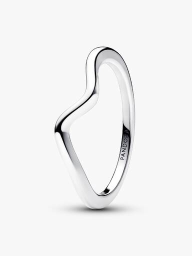 Gepolijste golvende ring