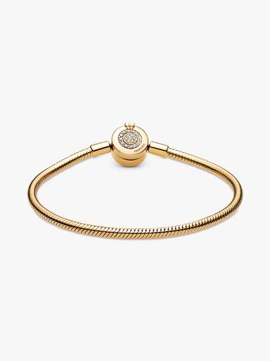 Pandora Moments Sprankelende Crown O Snake Chain Armband