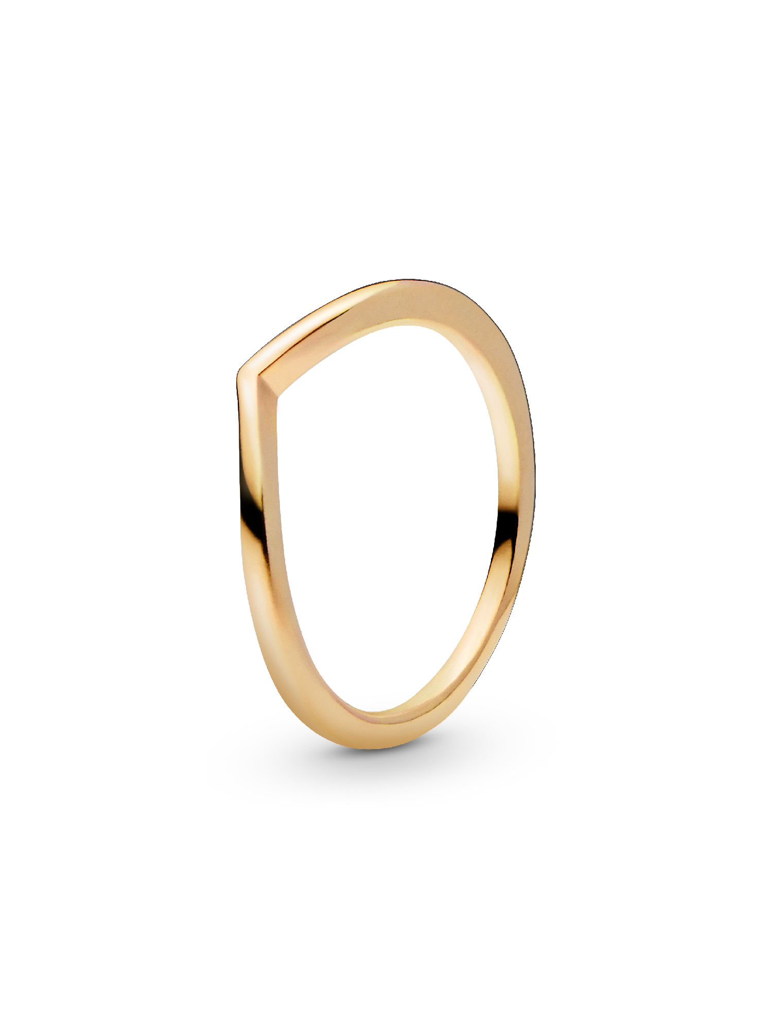 Gepolijste wishbone-ring