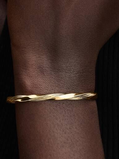 Gedraaide open bangle