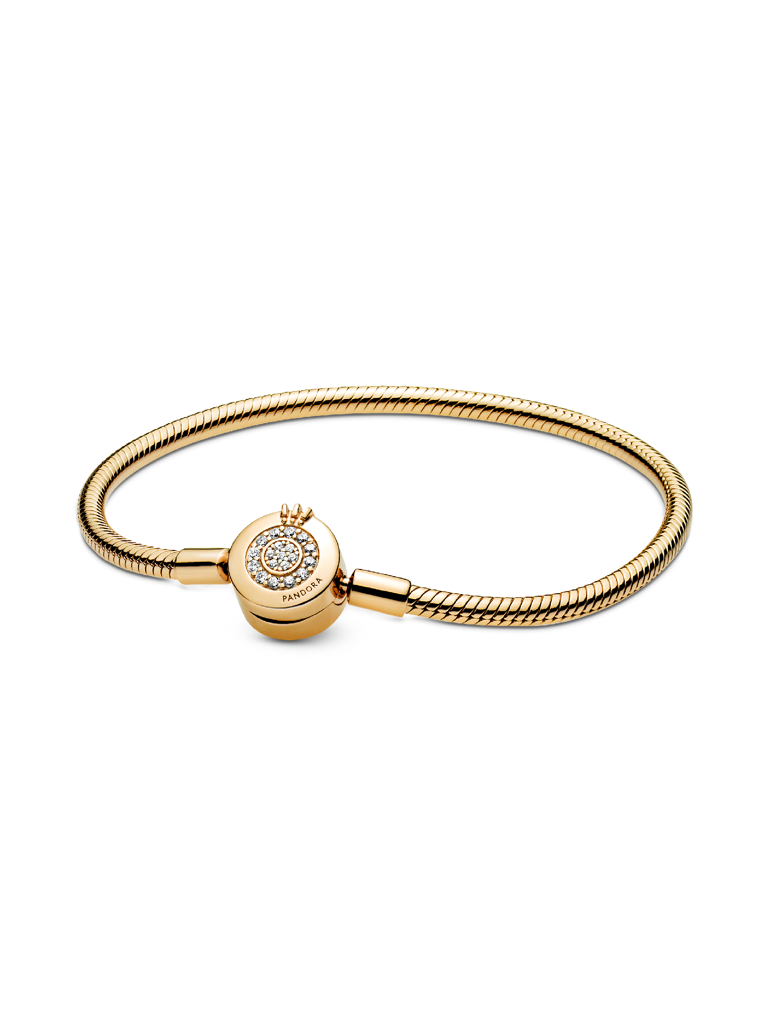 Pandora Moments Sprankelende Crown O Snake Chain Armband