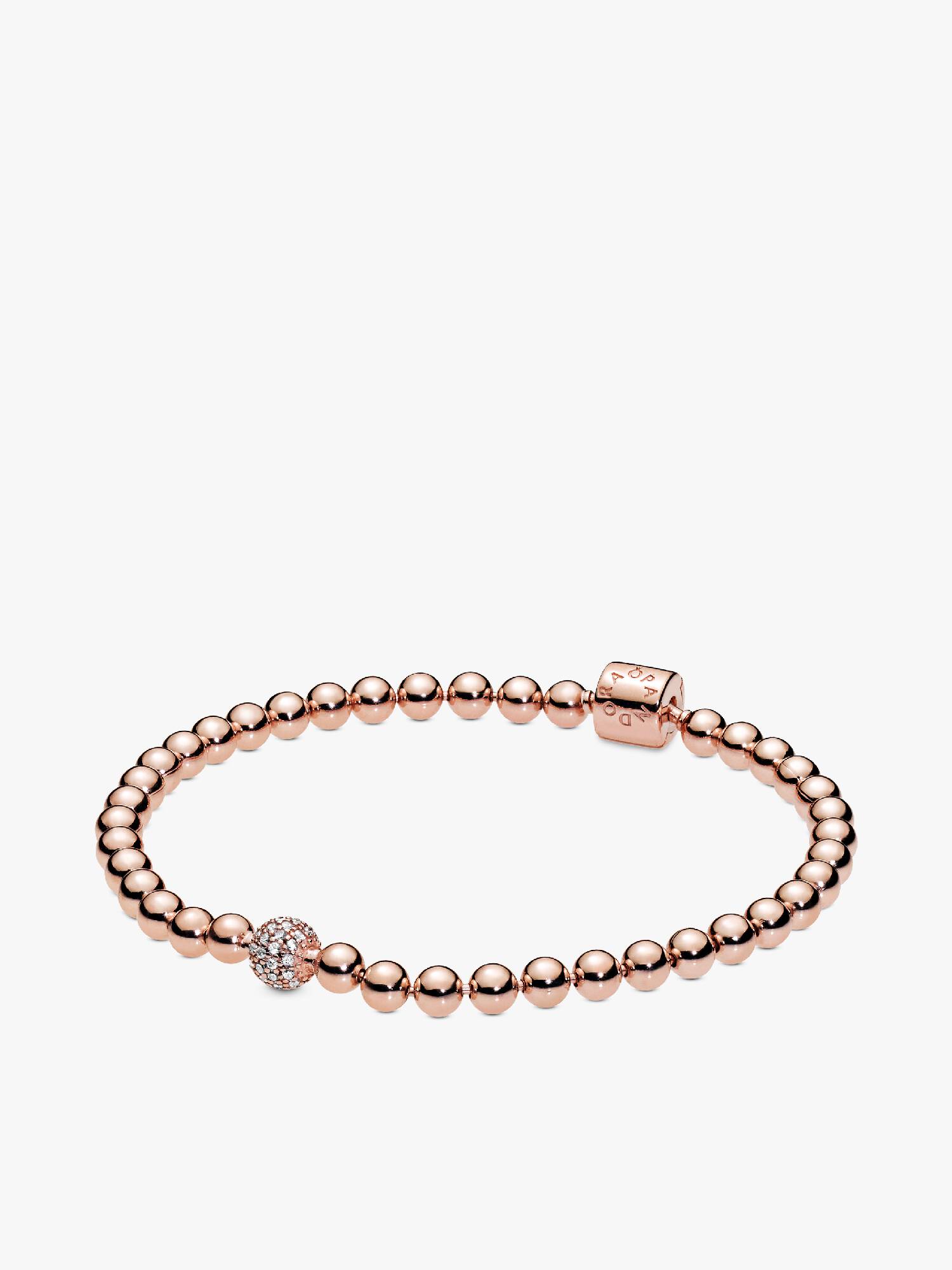 Kralen & pavé armband