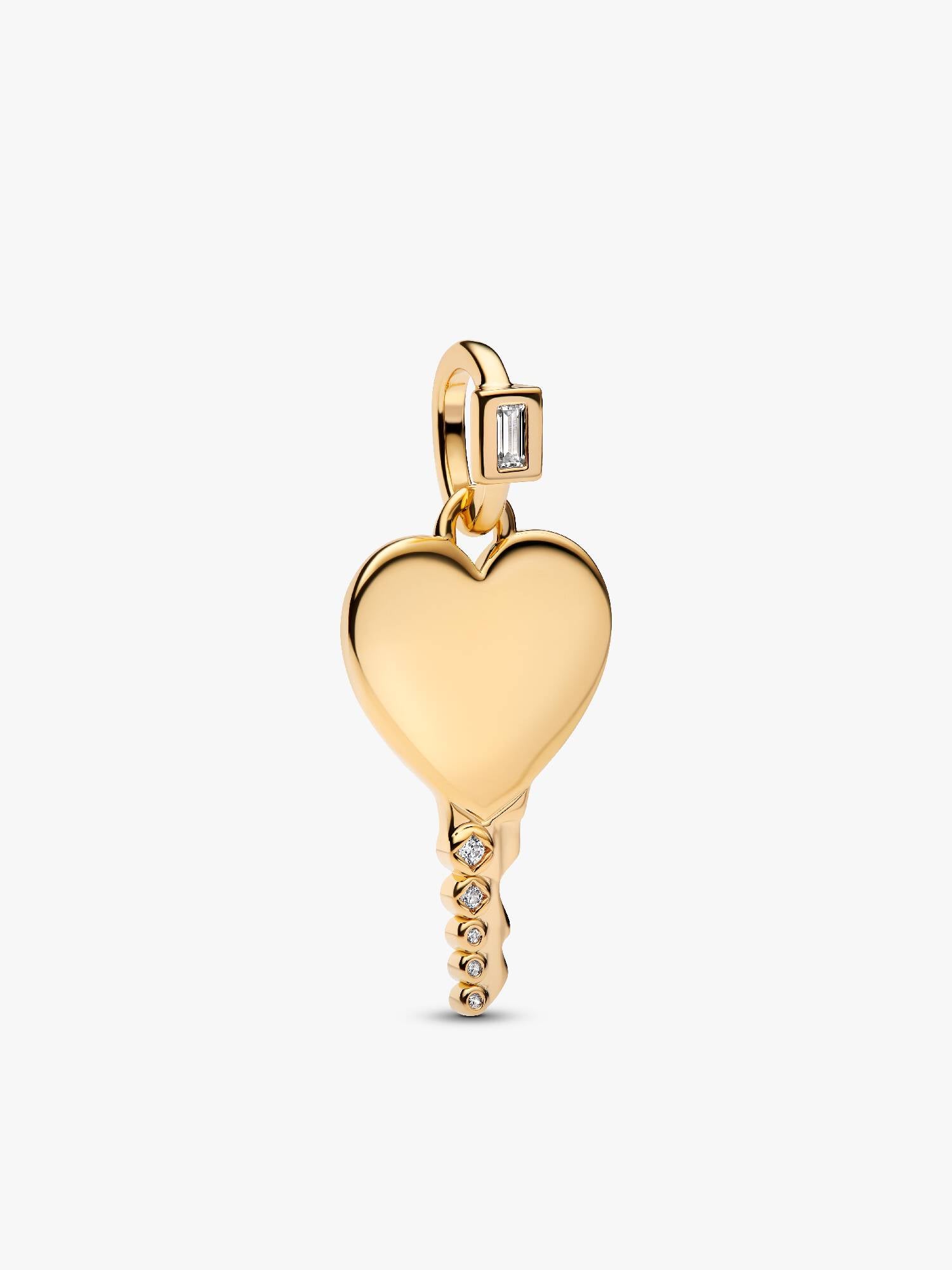 Graveerbare Hart Sleutelvormige Hanger