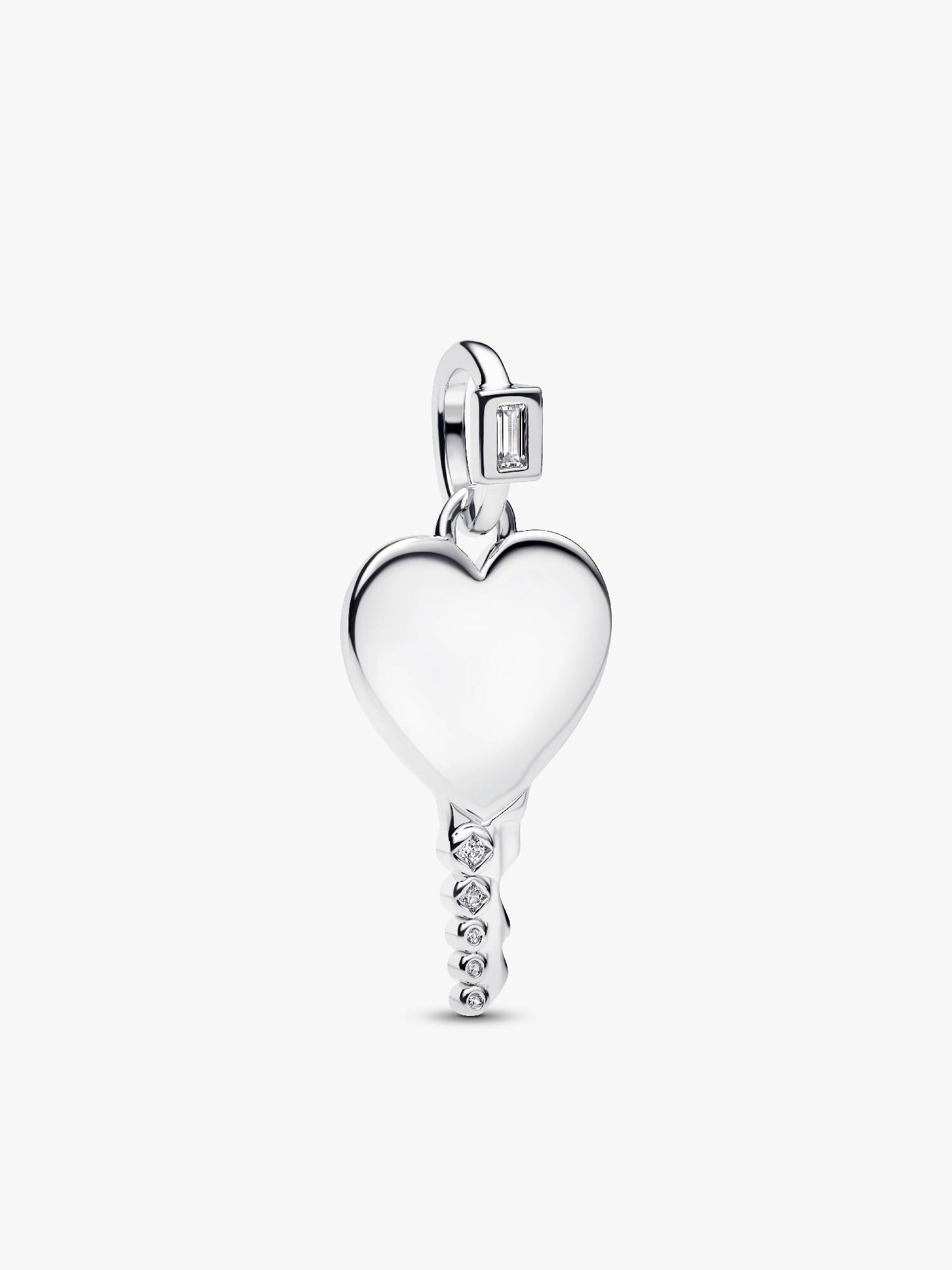 Graveerbare Hart Sleutelvormige Hanger
