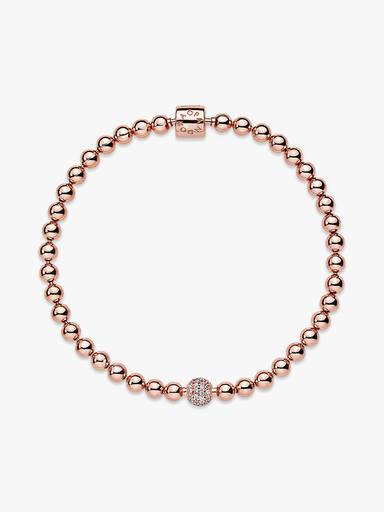 Kralen & pavé armband