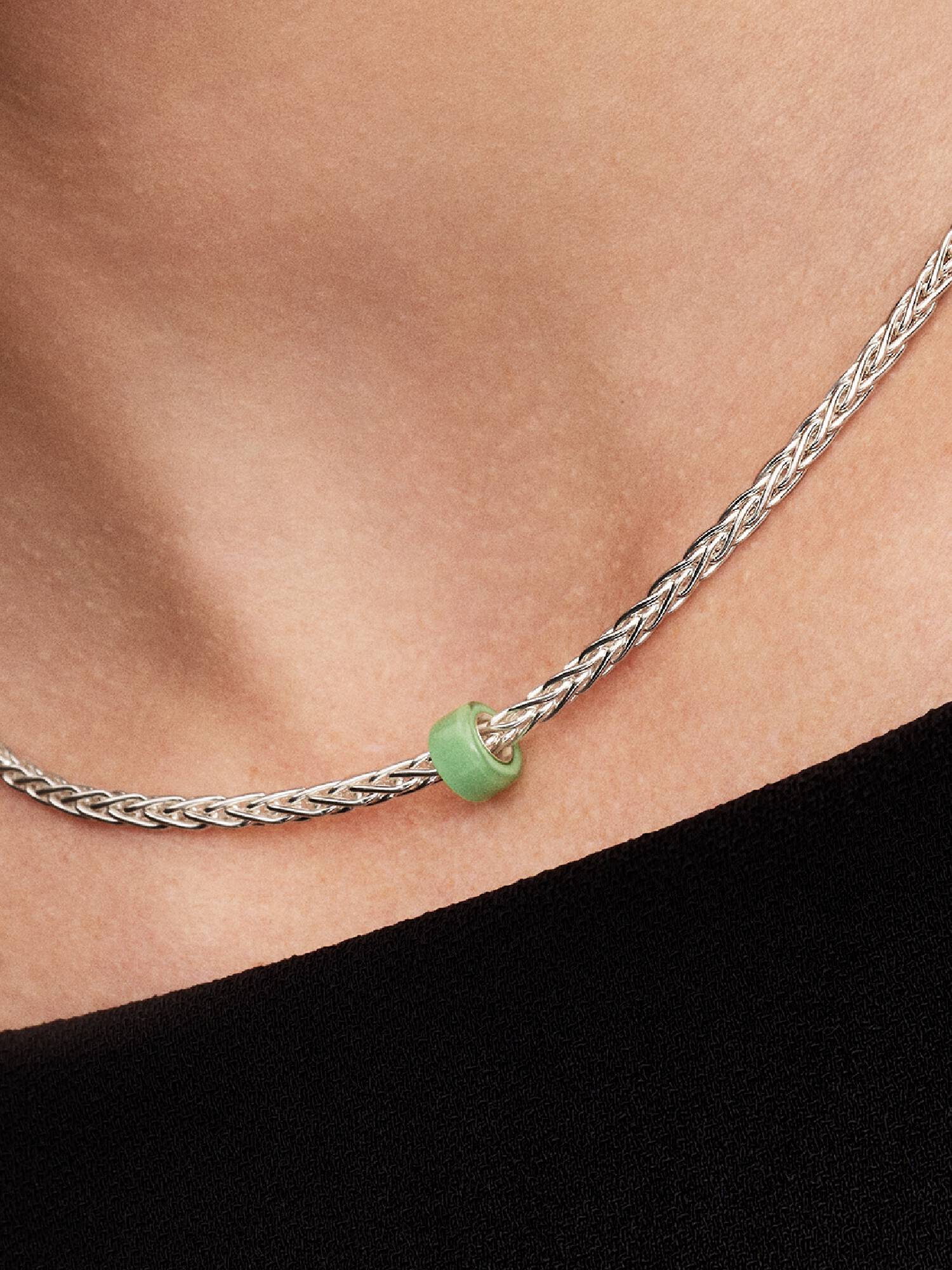 Groene Muranoglazen Minibedel
