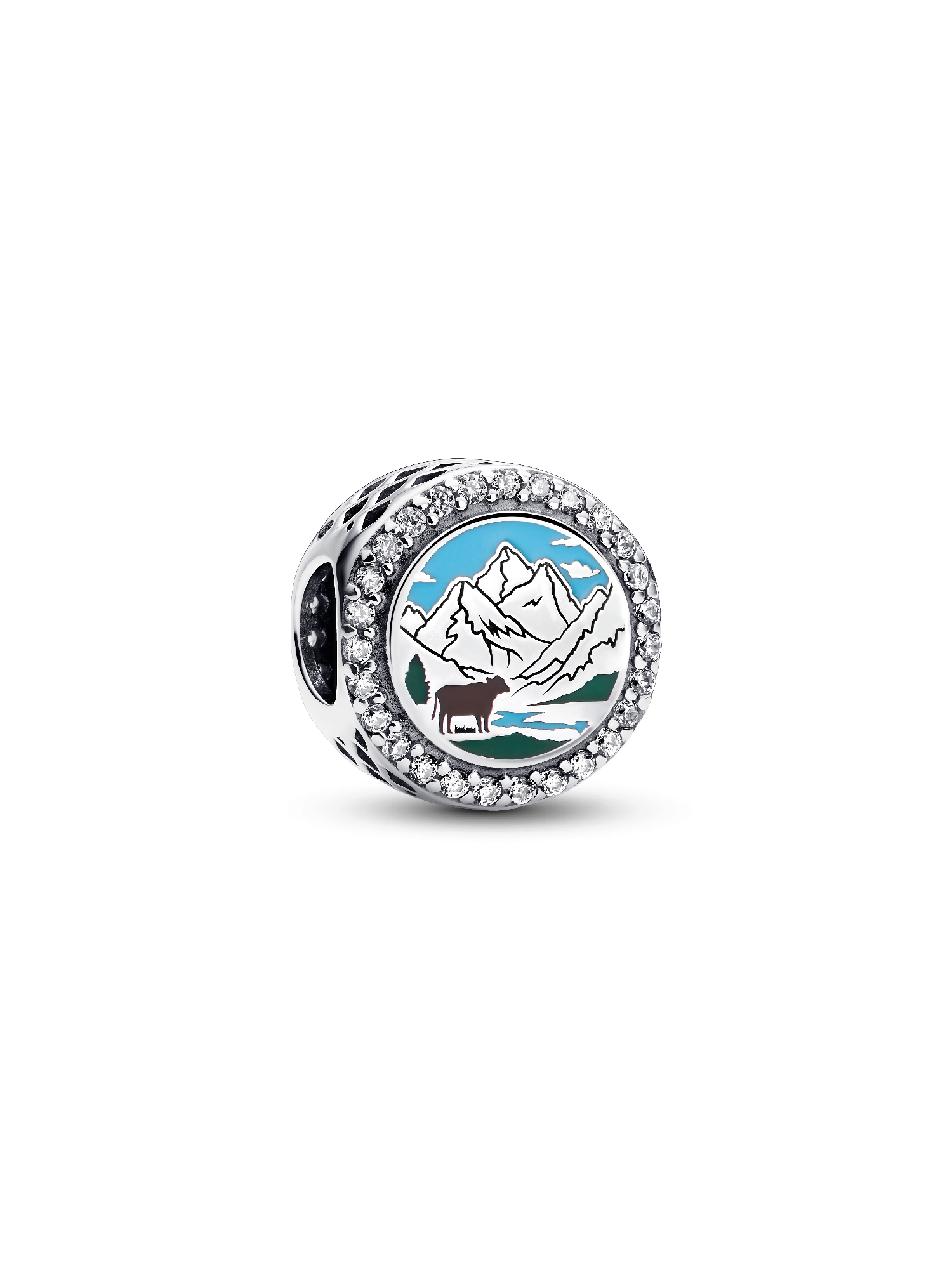 Mountains round charm