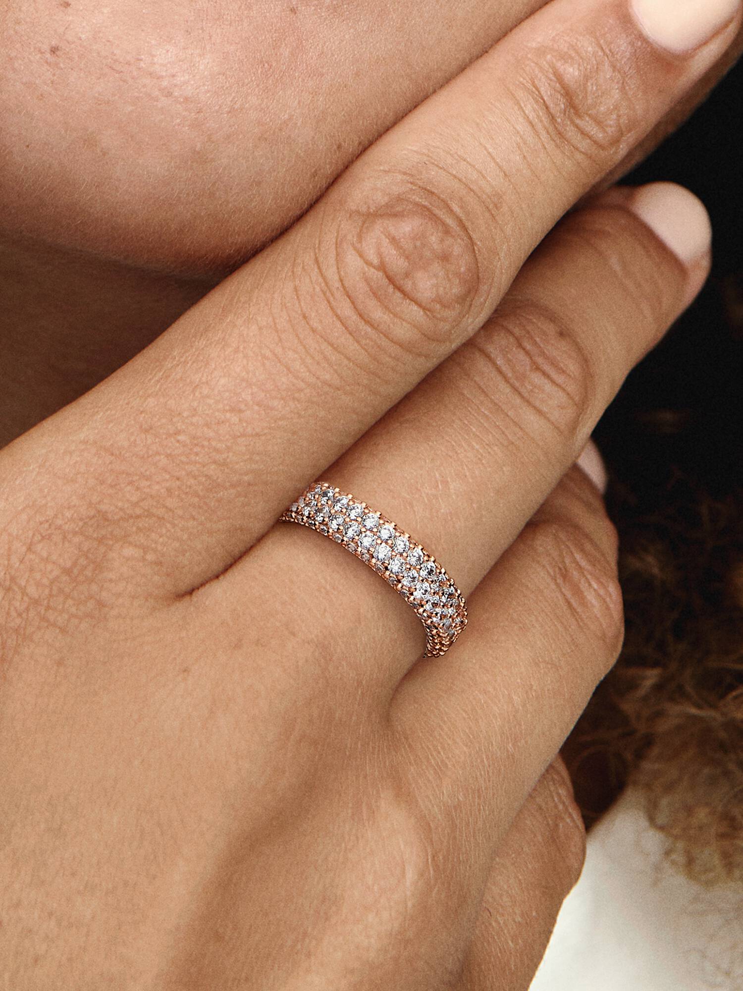 Pandora Timeless dubbele rij pavé ring