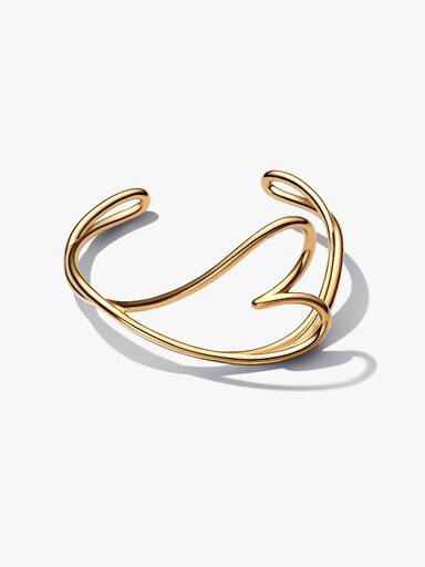 Organisch Gevormde Hart Bangle