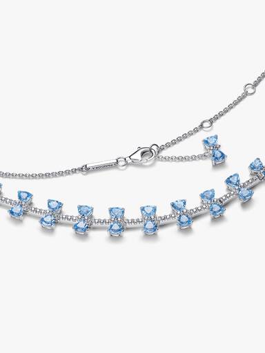 Bridgerton Blauwe Strik Ketting