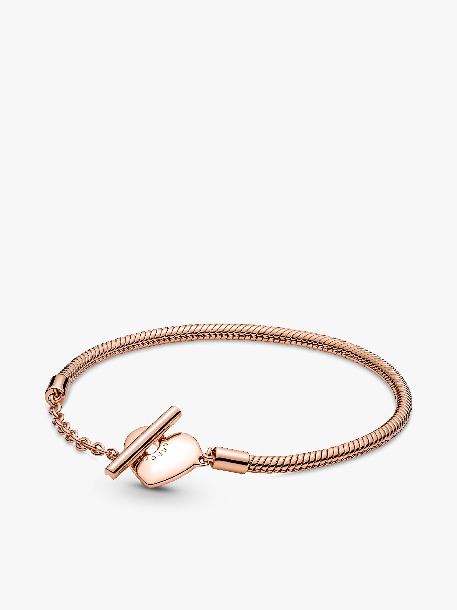 Pandora Moments Hart T-Bar Snake Chain Armband