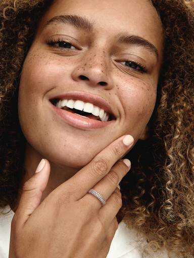 Pandora Timeless dubbele rij pavé ring
