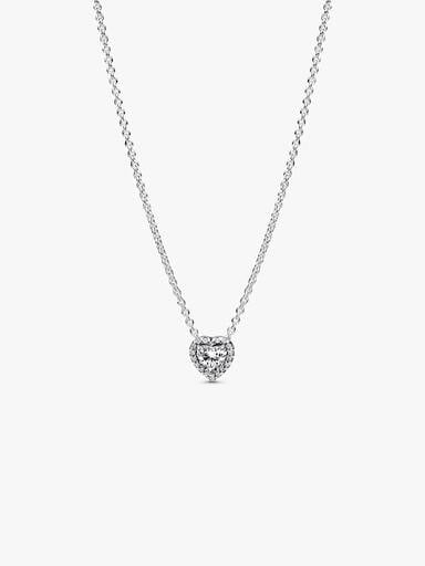 Verhoogd Hart Halsketting