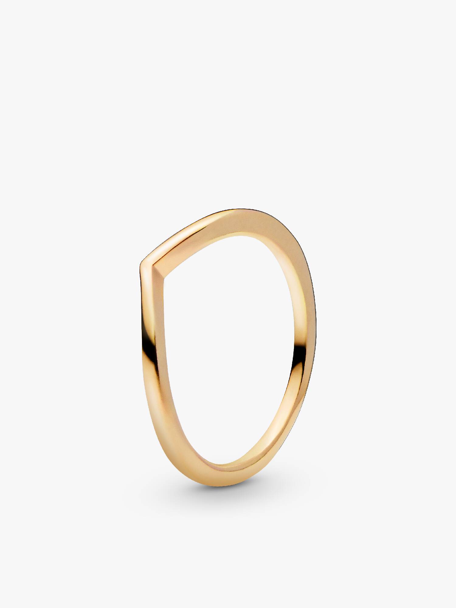 Gepolijste wishbone-ring