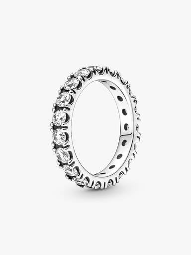 Sprankelende Rij Eternity Ring