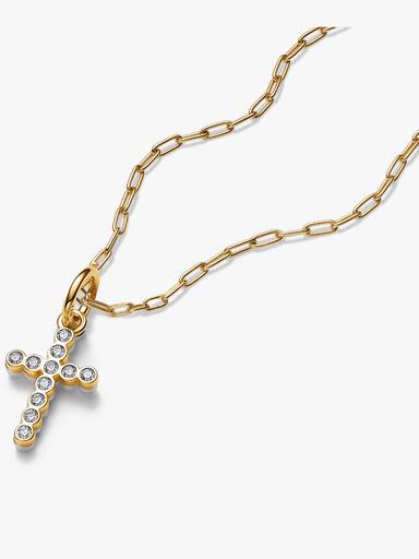 Stralend Kruis Ketting & Bedelset