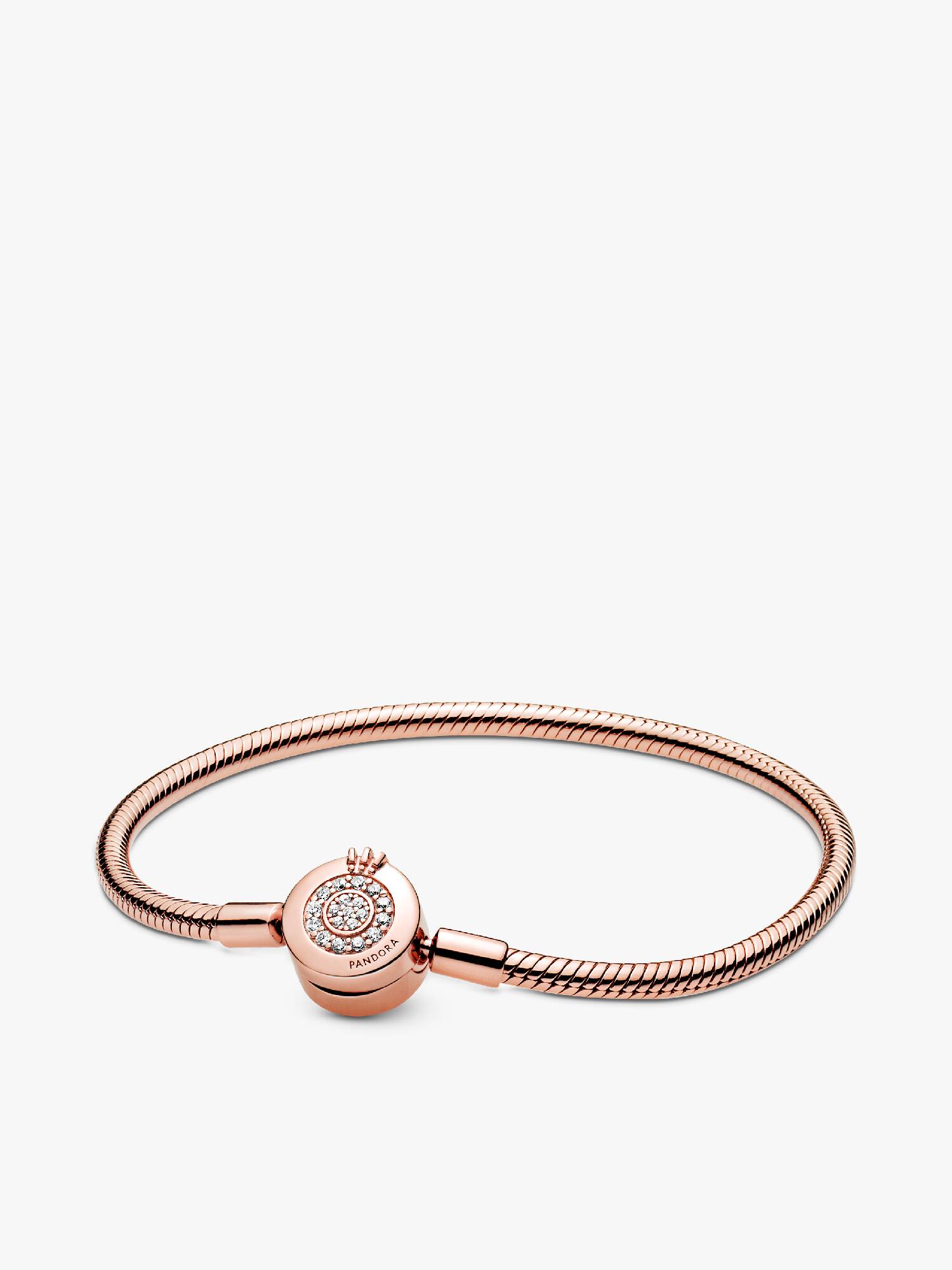 Pandora Moments Sprankelende Crown O Snake Chain Armband