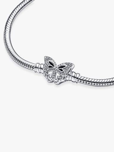Pandora Moments Snake Chain Armband met Vlindersluiting