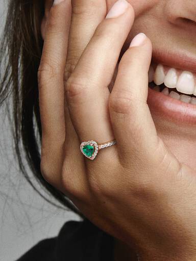 Glinsterende Verhoogde Hartring