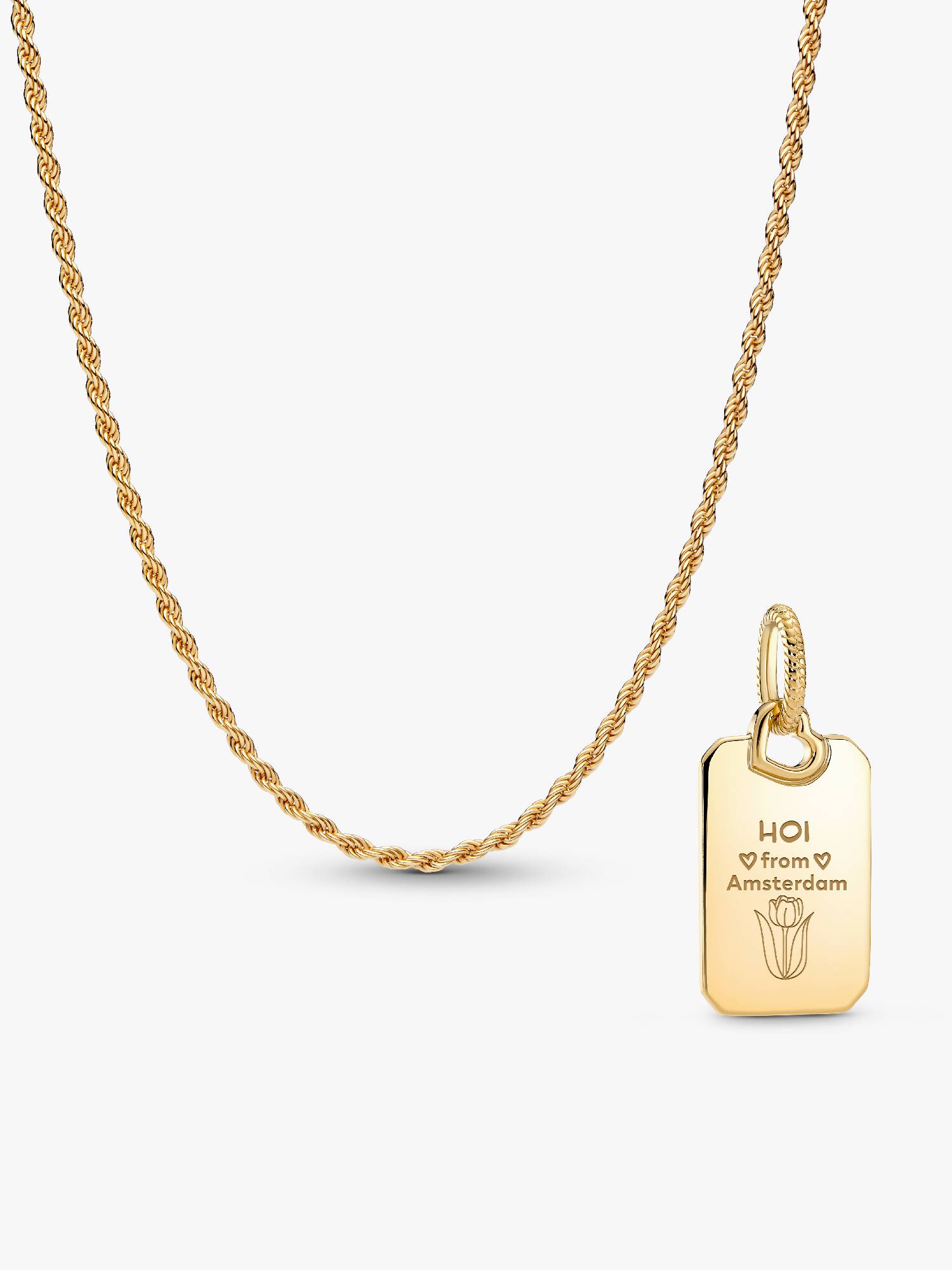 Postcard Greetings from Amsterdam Pendant and Necklace Set