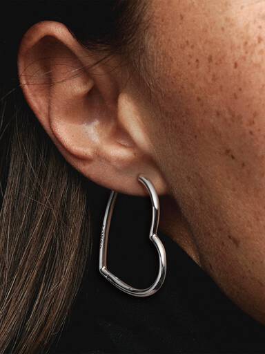 Asymmetrisch Hart Oorringen