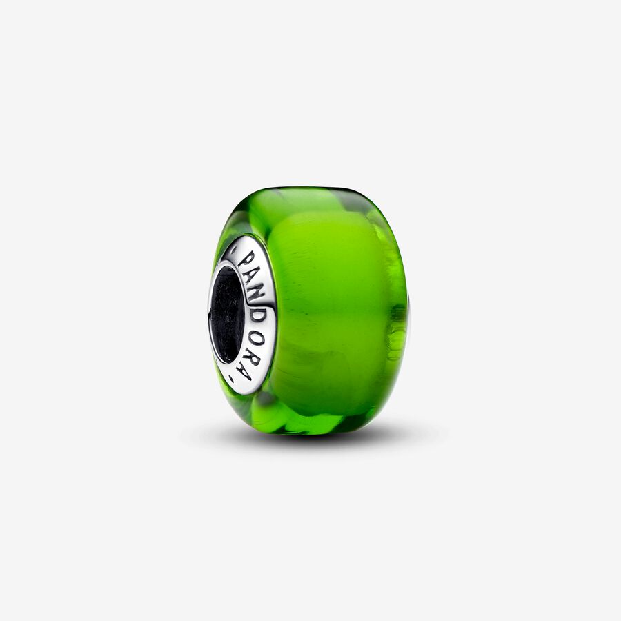 Groene minibedel van muranoglas image number 0