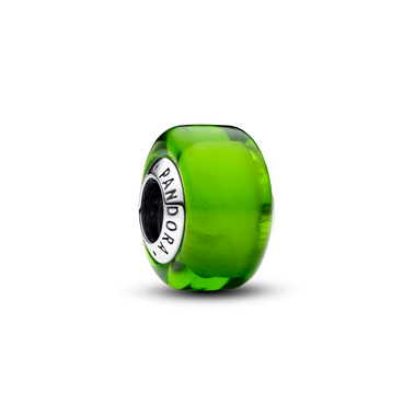 Groene minibedel van muranoglas