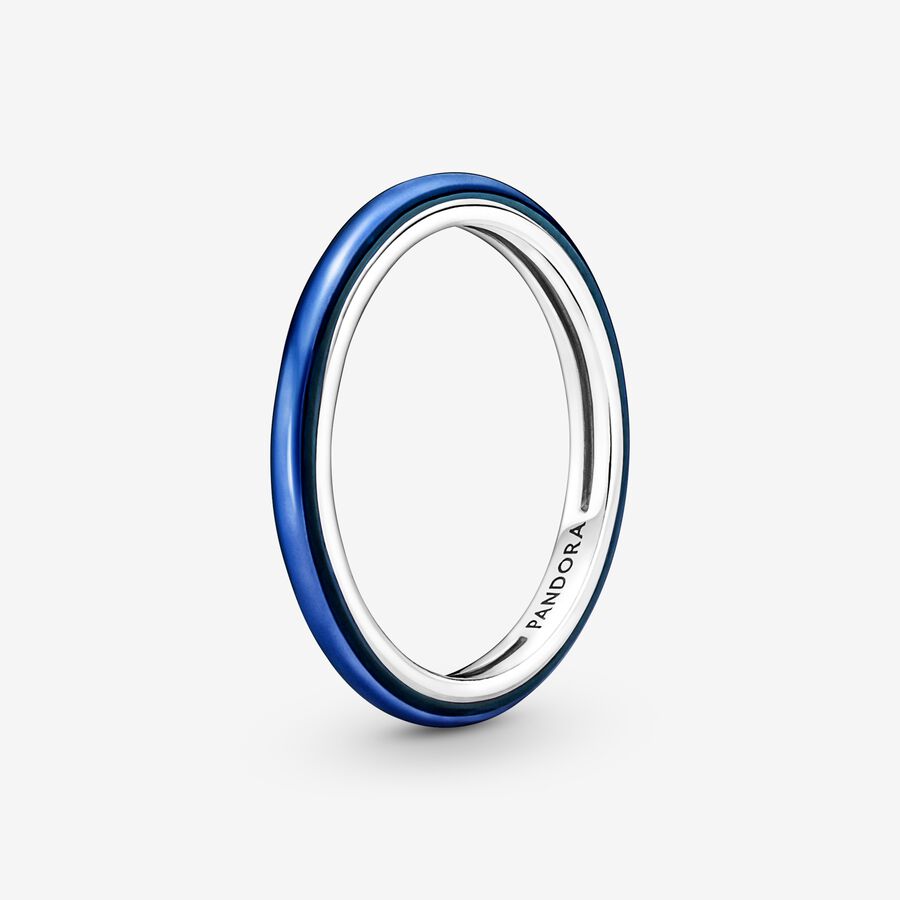 Pandora ME Elektrisch Blauwe Ring image number 0