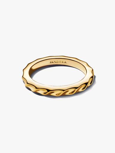 Geribbelde Band Ring
