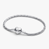 Snake-chain armband met facet geslepen schakels en hartsluiting Snake-chain armband met facet geslepen schakels en hartsluiting