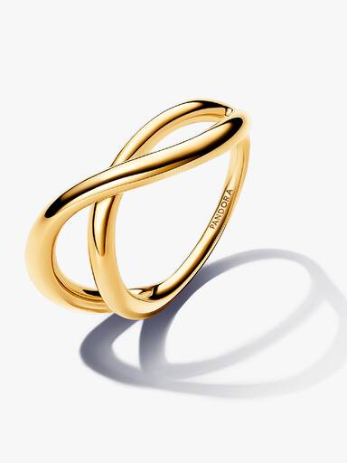 Organisch Gevormde Infinity Ring