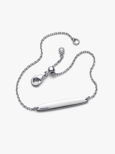 Schakelarmband met graveerbaar staafje