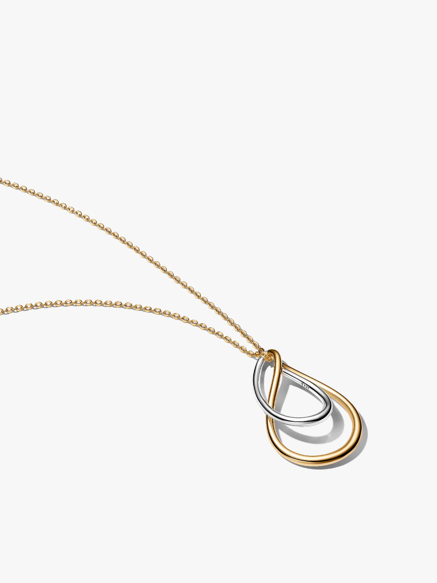 Tweekleurige Dubbele Hanger met Ketting