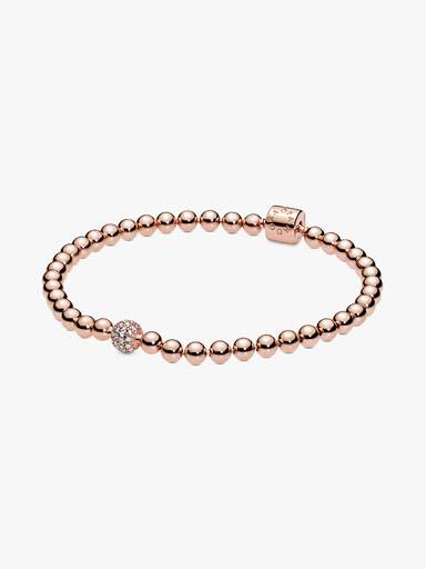 Kralen & pavé armband