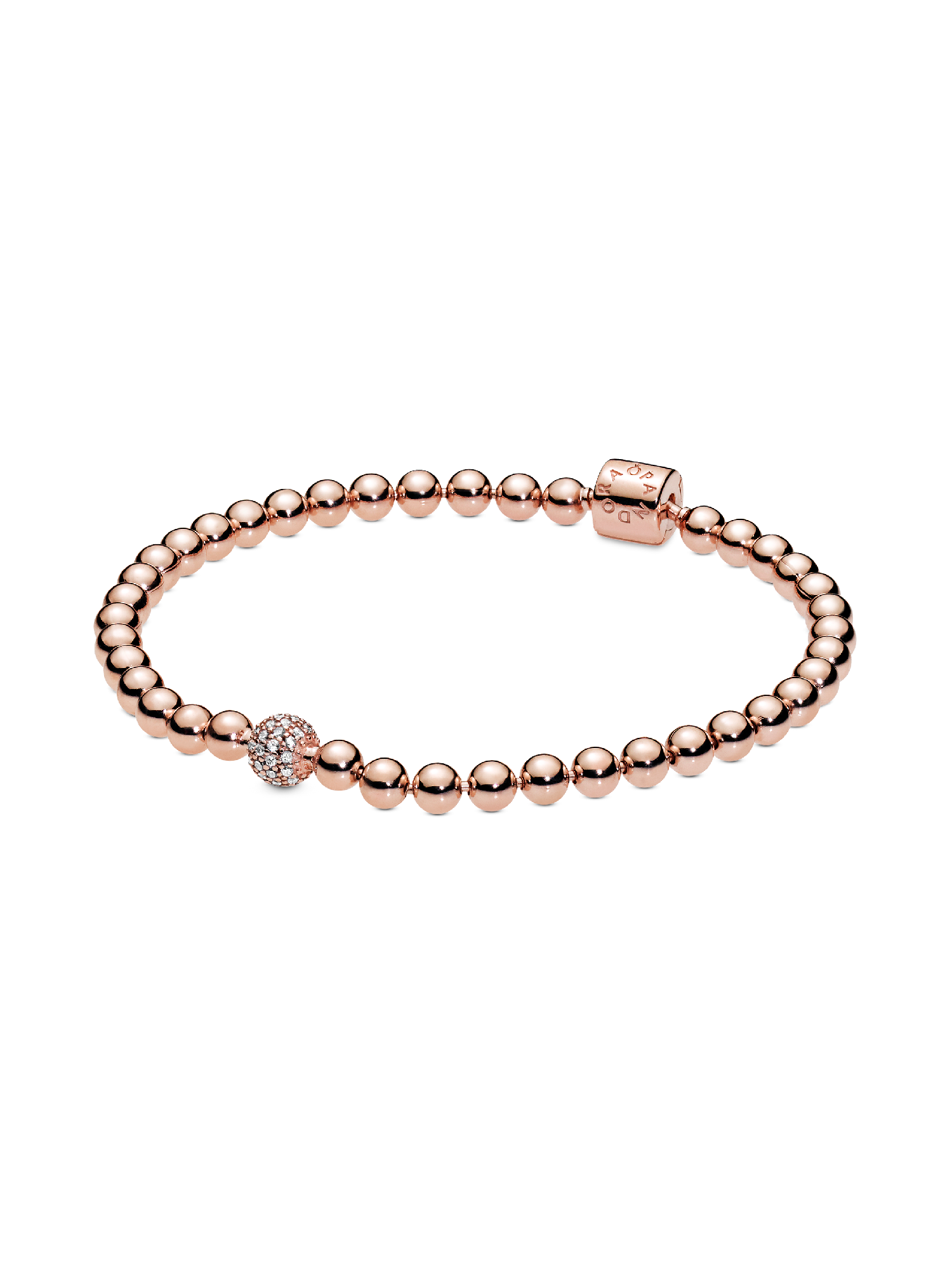Kralen & pavé armband