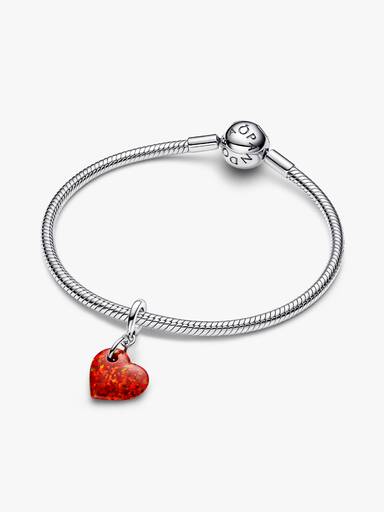 Opalescent Rood Hart Hangende Bedel