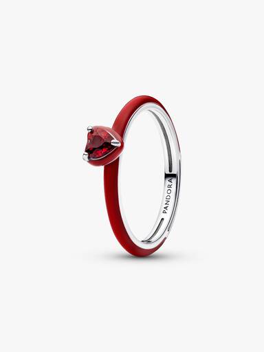 Rode Hart Chakra Ring