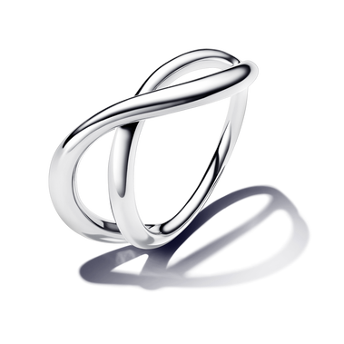 Organisch gevormde infinity-ring
