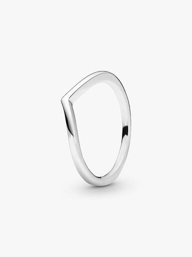 Gepolijste wishbone-ring