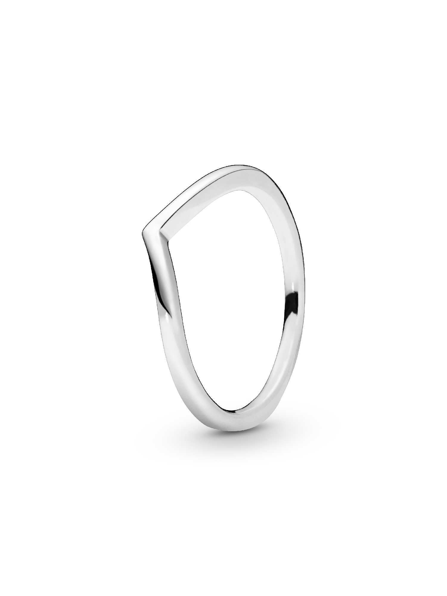 Gepolijste wishbone-ring