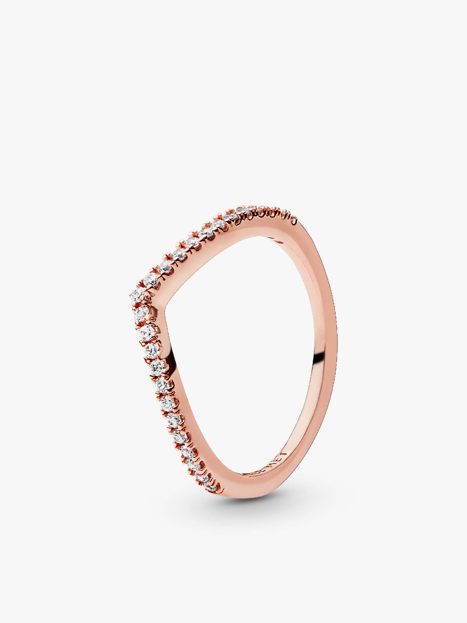 Sprankelende Wishbone Ring